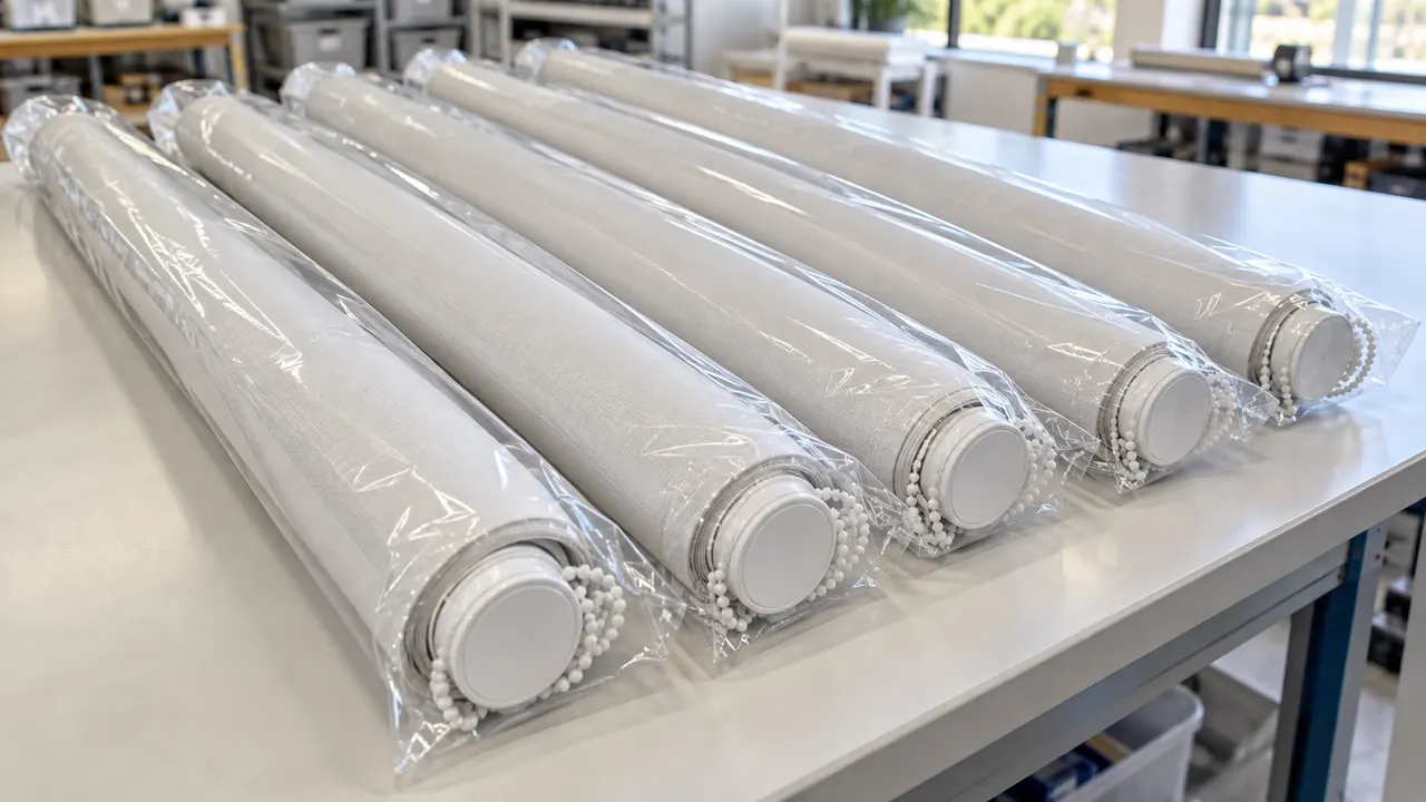 Silivri perde yıkama – paketlenmiş temiz stor perdeler