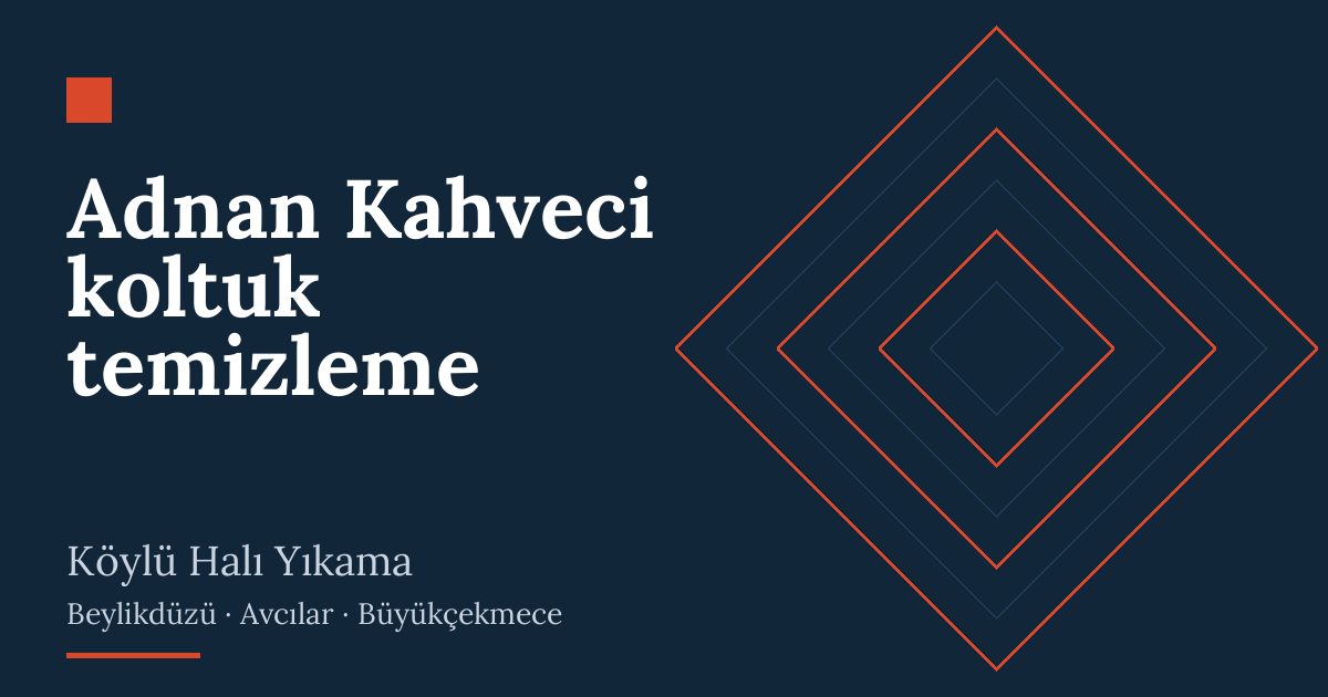Adnan Kahveci koltuk temizleme: evde yıkama