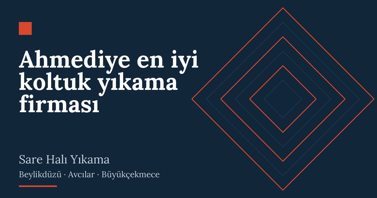 Ahmediye en iyi koltuk yıkama firması hizmeti
