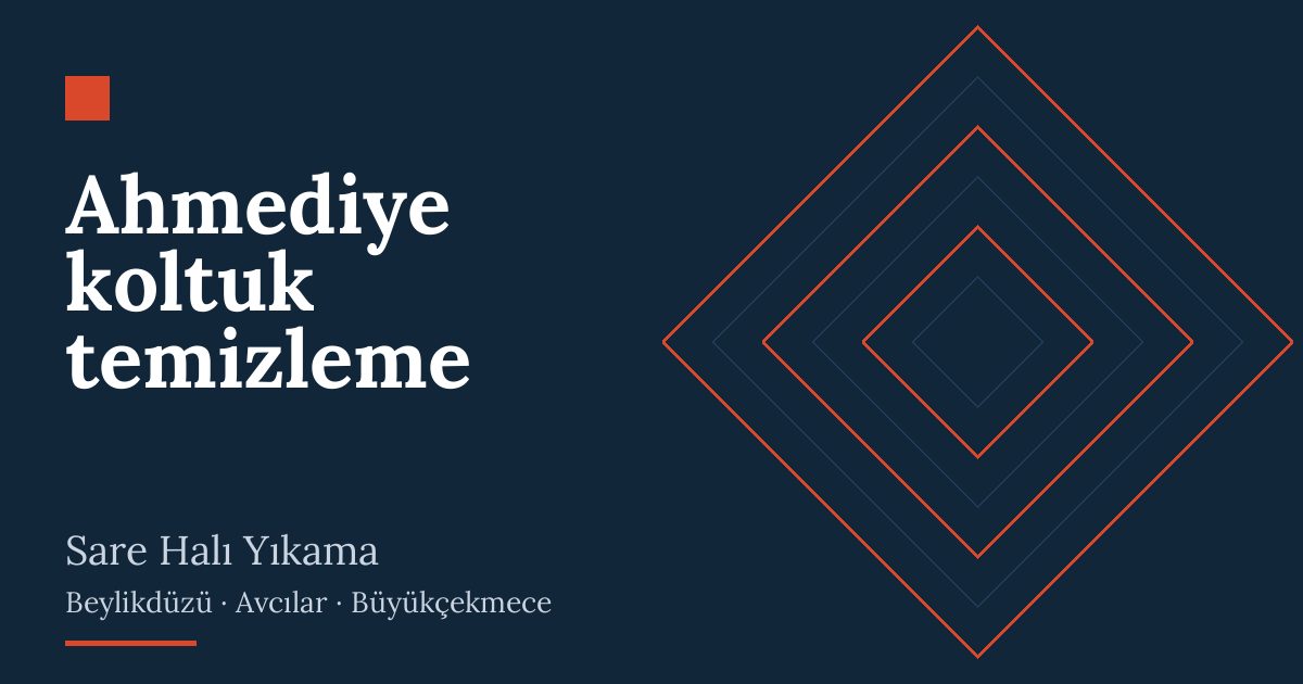 Ahmediye koltuk temizleme hizmeti