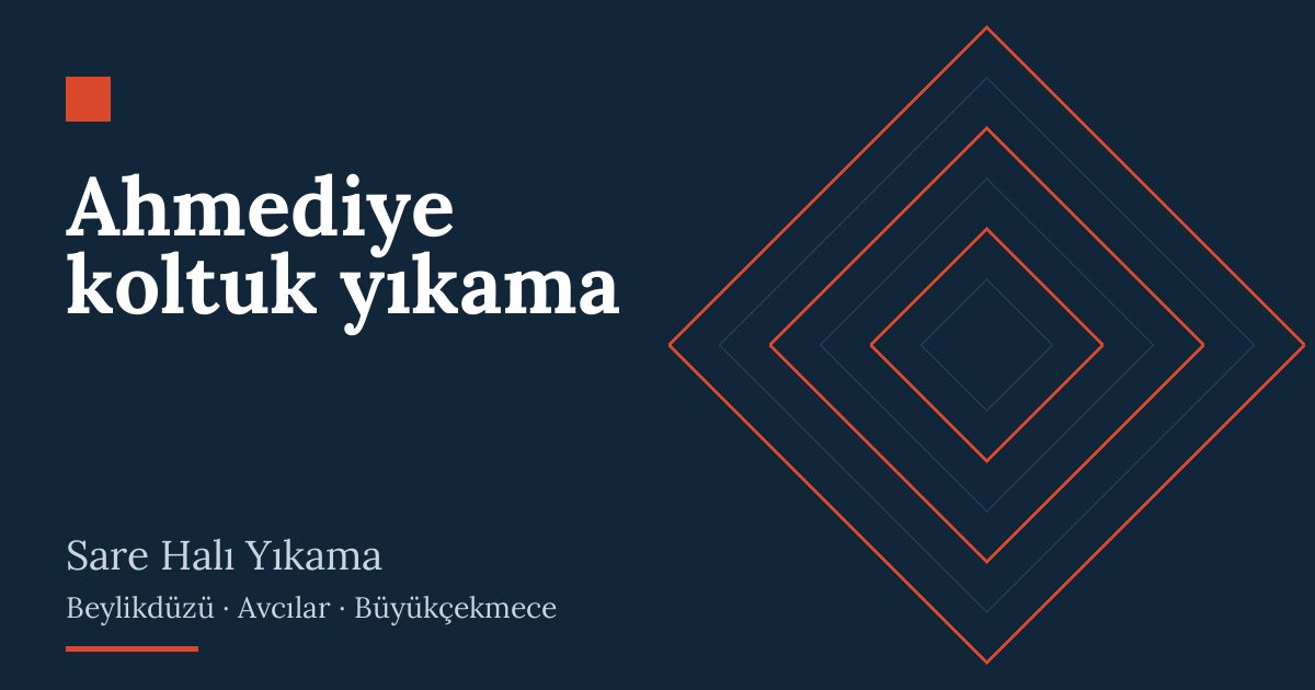 Ahmediye koltuk yıkama | Sare Halı Yıkama