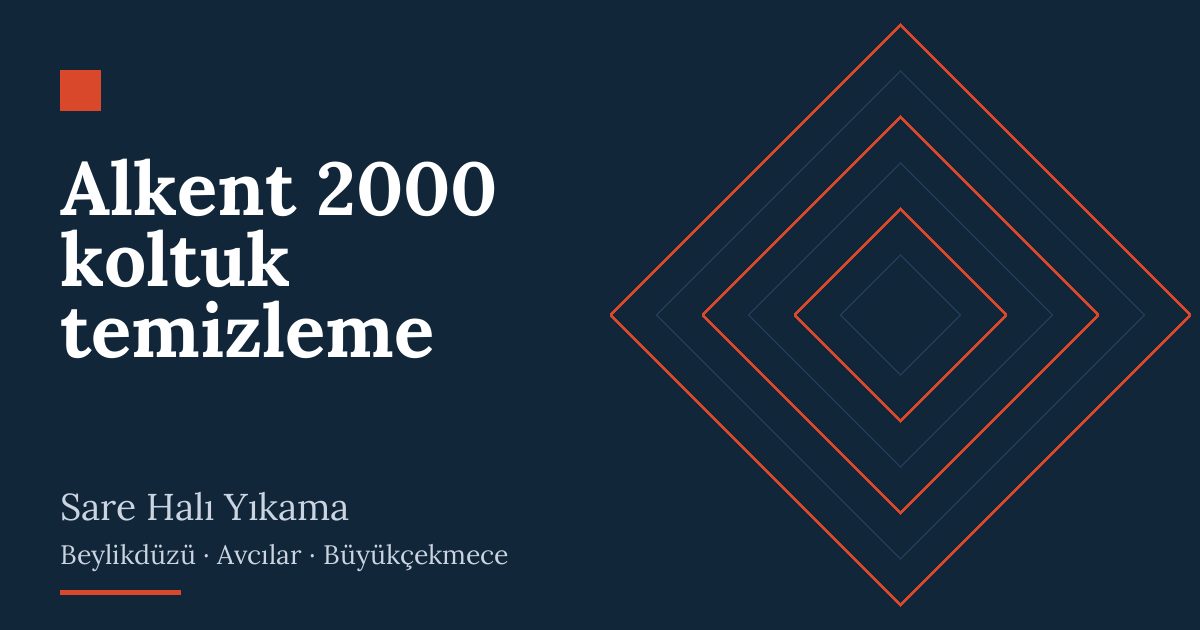 Alkent 2000 koltuk temizleme | Sare Halı Yıkama