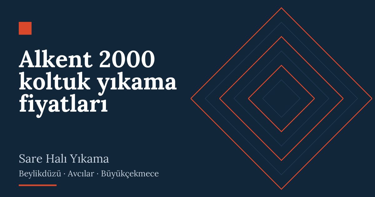 Alkent 2000 koltuk yıkama fiyatları: evde yıkama