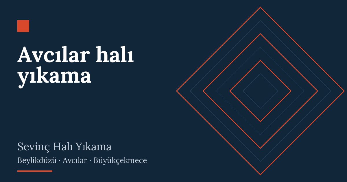 Avcılar halı yıkama hizmeti