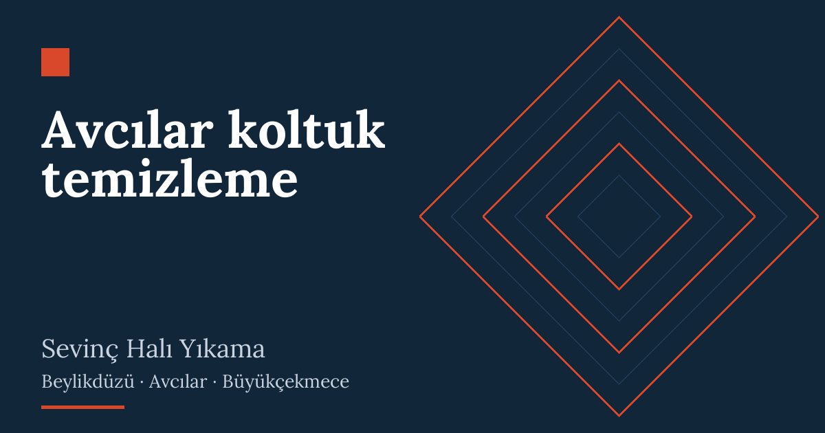 Avcılar koltuk temizleme: evde yıkama