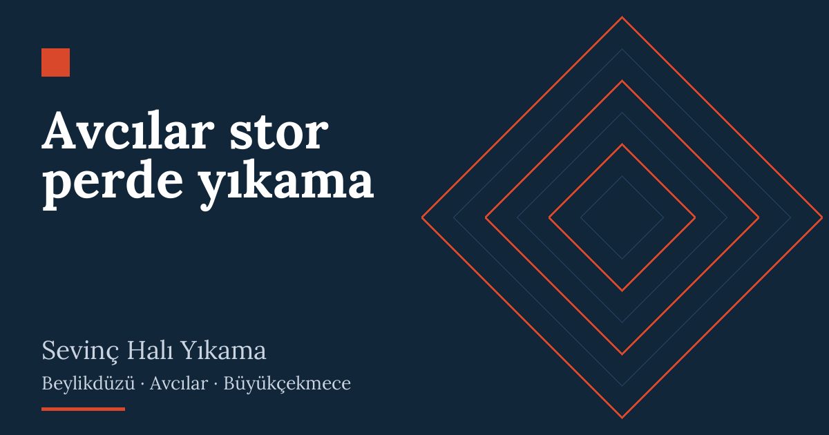Avcılar stor perde yıkama: alım, yıkama ve teslim