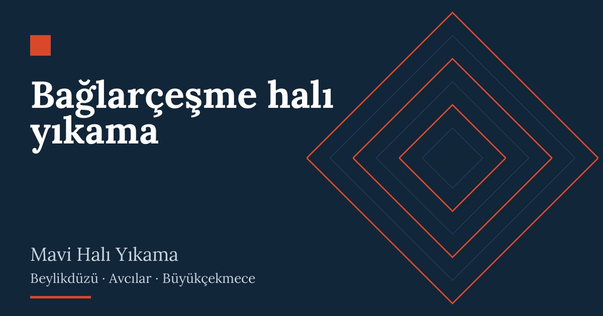 Bağlarçeşme halı yıkama hizmeti