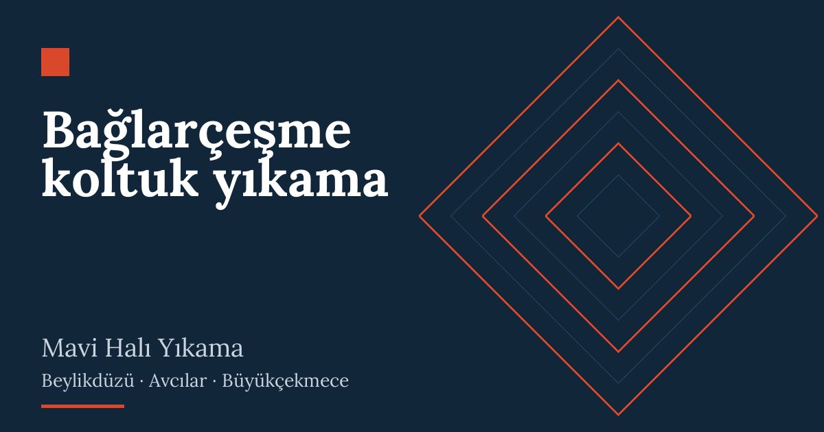 Bağlarçeşme koltuk yıkama: evde yıkama