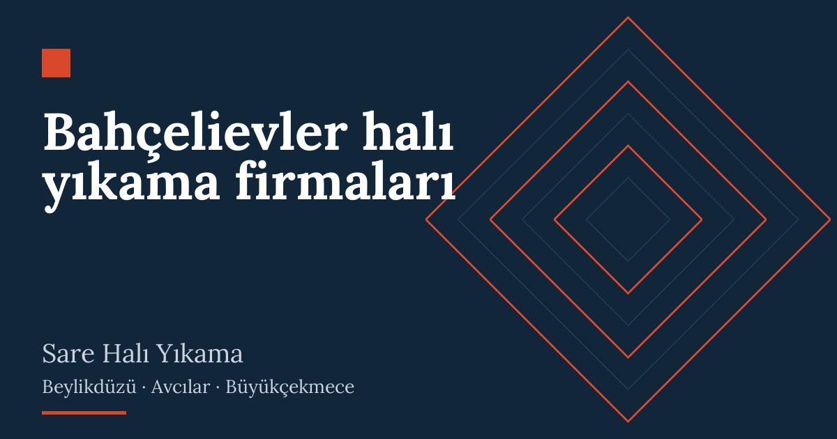Bahçelievler halı yıkama firmaları – hizmet özeti
