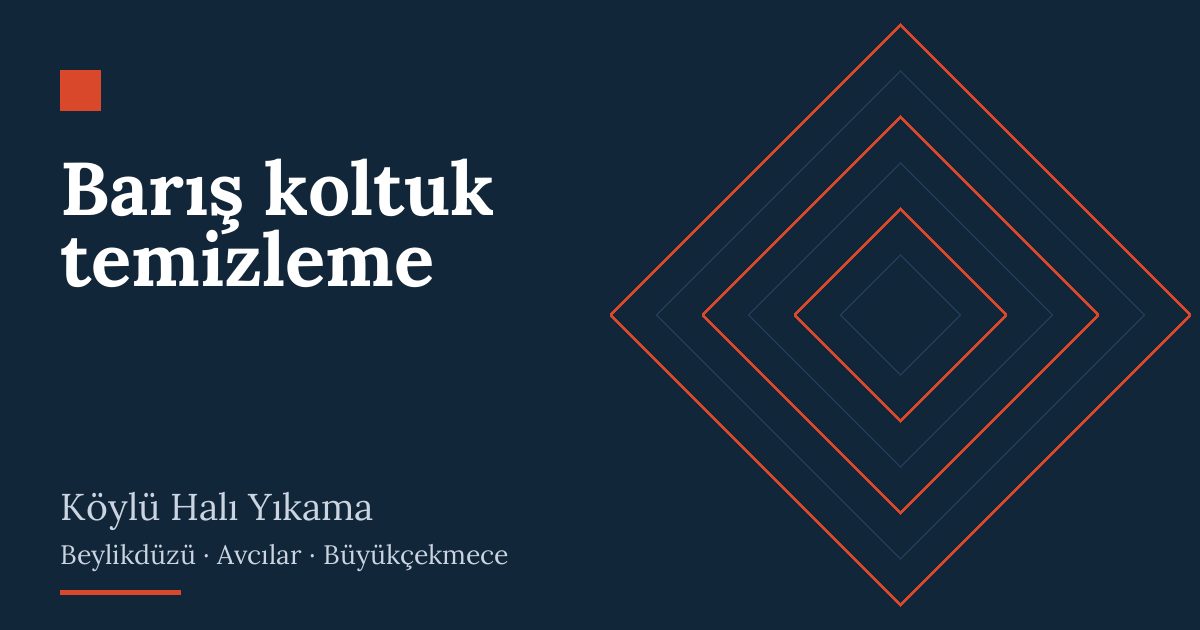 Barış koltuk temizleme | Köylü Halı Yıkama