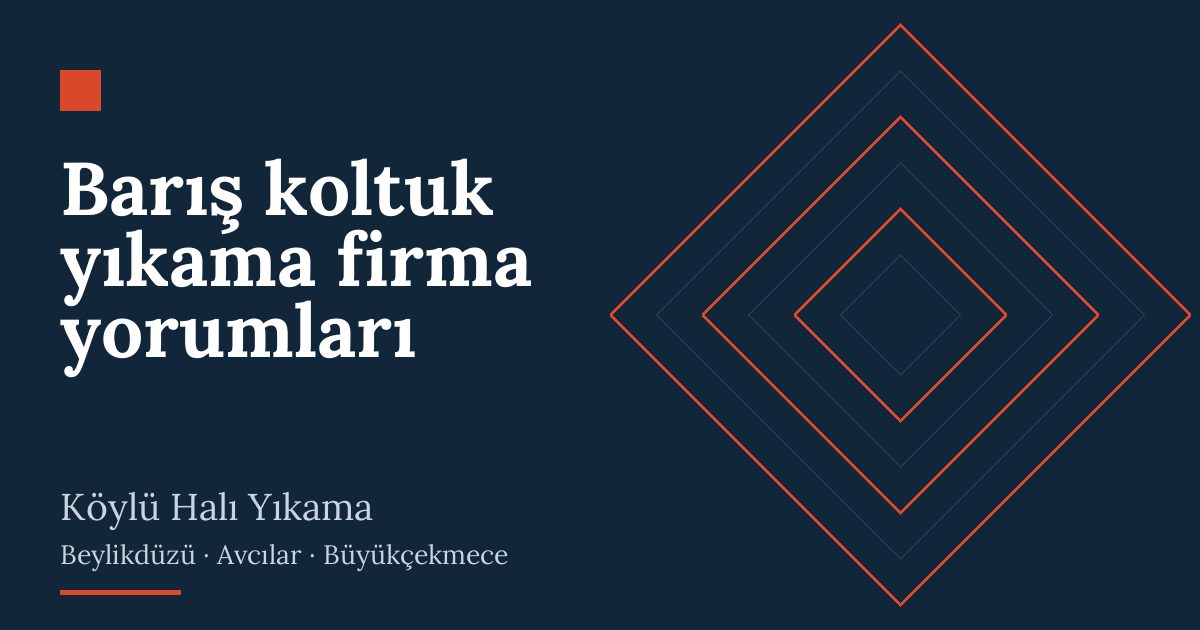 Barış koltuk yıkama firma yorumları | Köylü Halı Yıkama