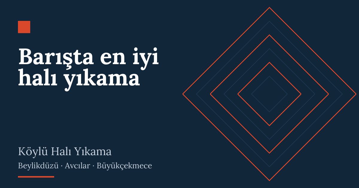 Barışta en iyi halı yıkama – hizmet özeti