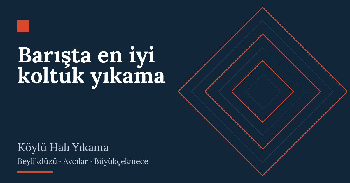 Barışta en iyi koltuk yıkama – hizmet özeti