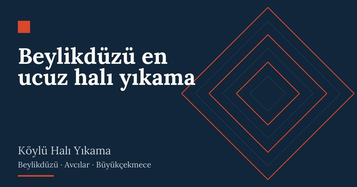 Beylikdüzü en ucuz halı yıkama – hizmet özeti