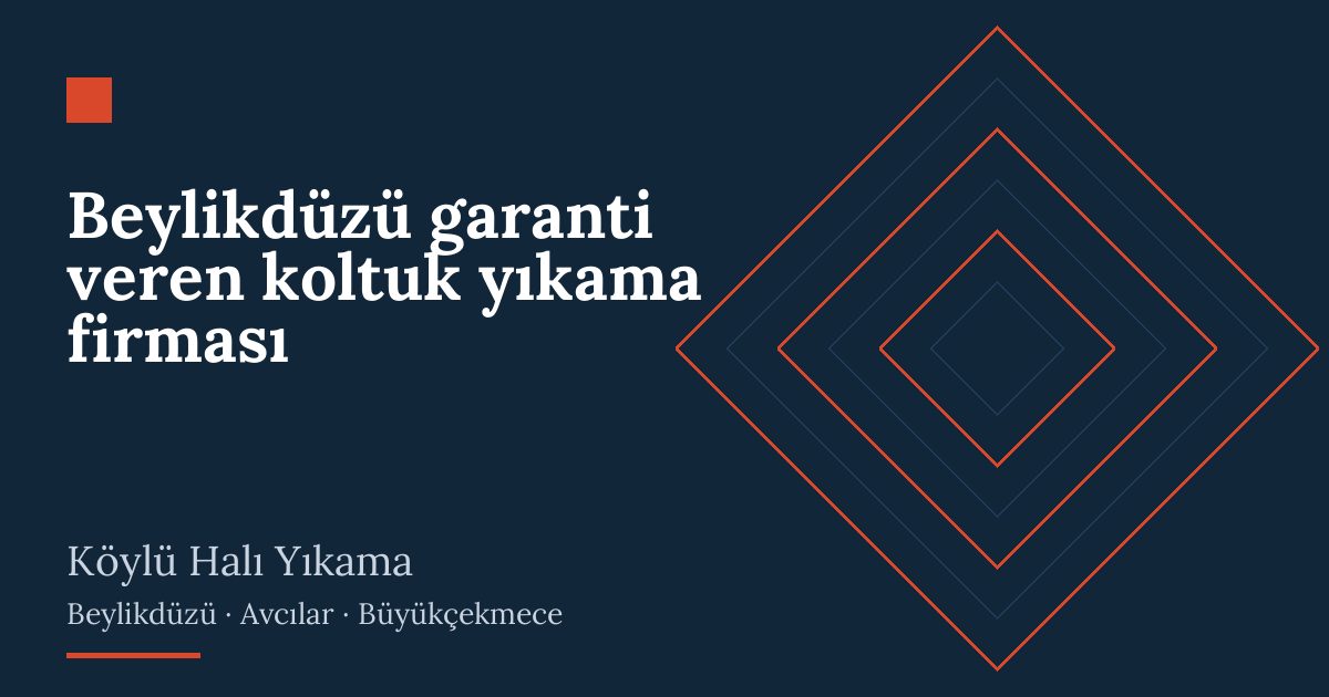 Beylikdüzü garanti veren koltuk yıkama firması: evde yıkama