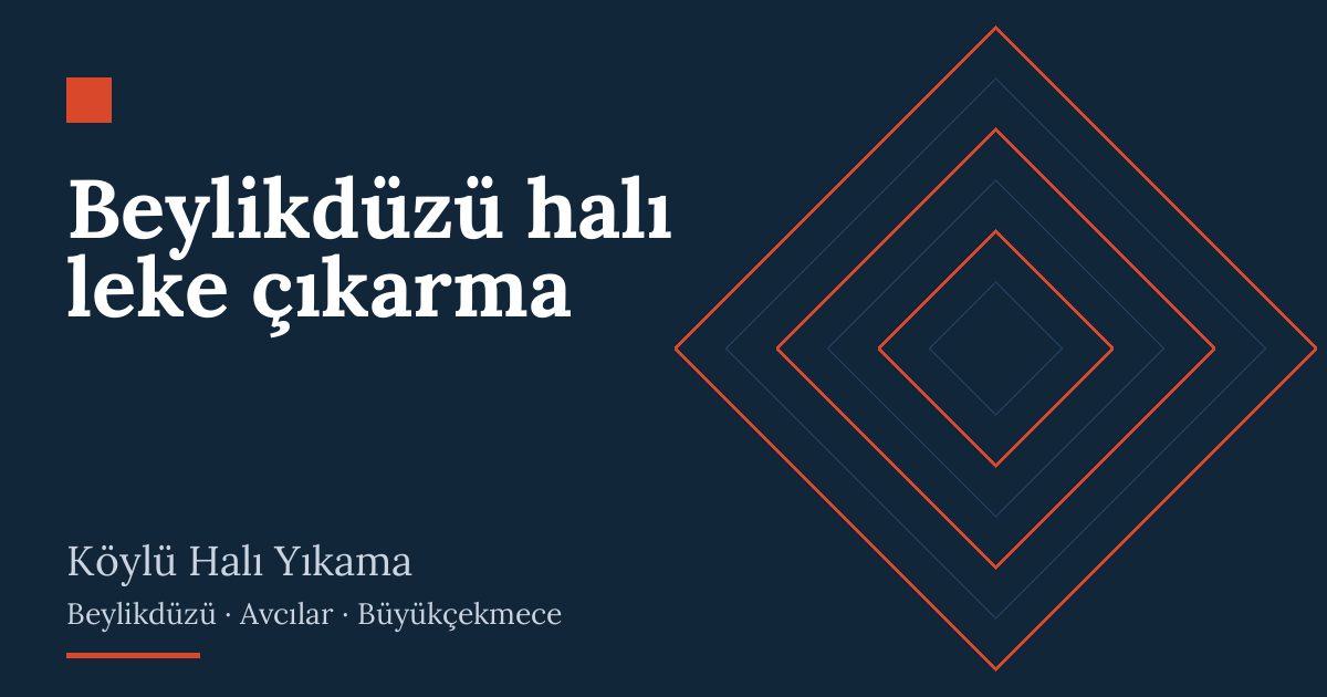 Beylikdüzü halı leke çıkarma: alım, yıkama ve teslim
