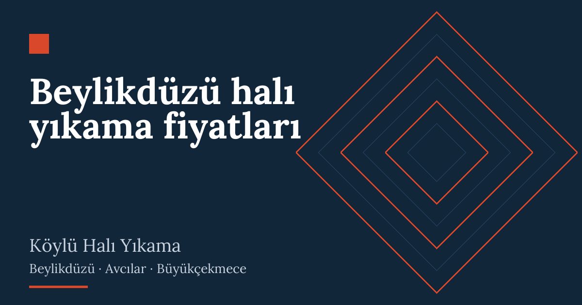 Beylikdüzü halı yıkama fiyatları hizmeti
