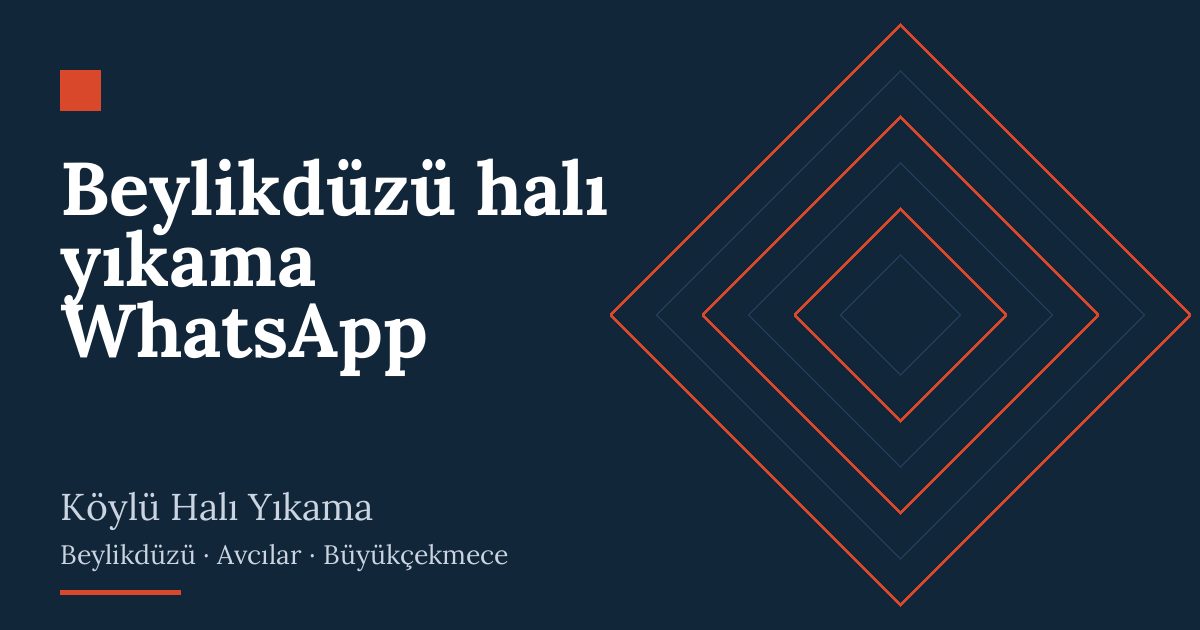 Beylikdüzü halı yıkama WhatsApp Beylikdüzü halı yıkama WhatsApp hizmeti