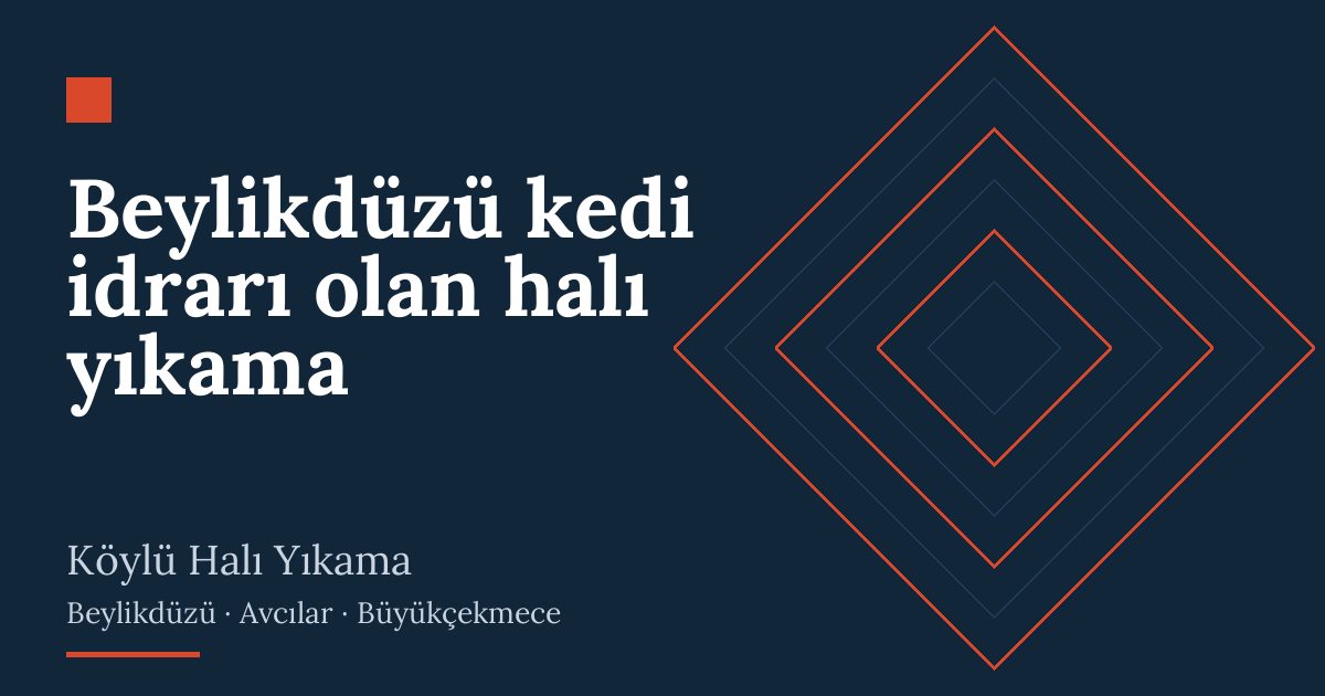 Beylikdüzü kedi idrarı olan halı yıkama: alım, yıkama ve teslim