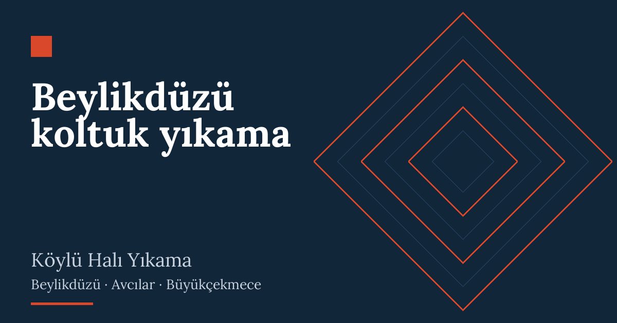 Beylikdüzü koltuk yıkama hizmeti