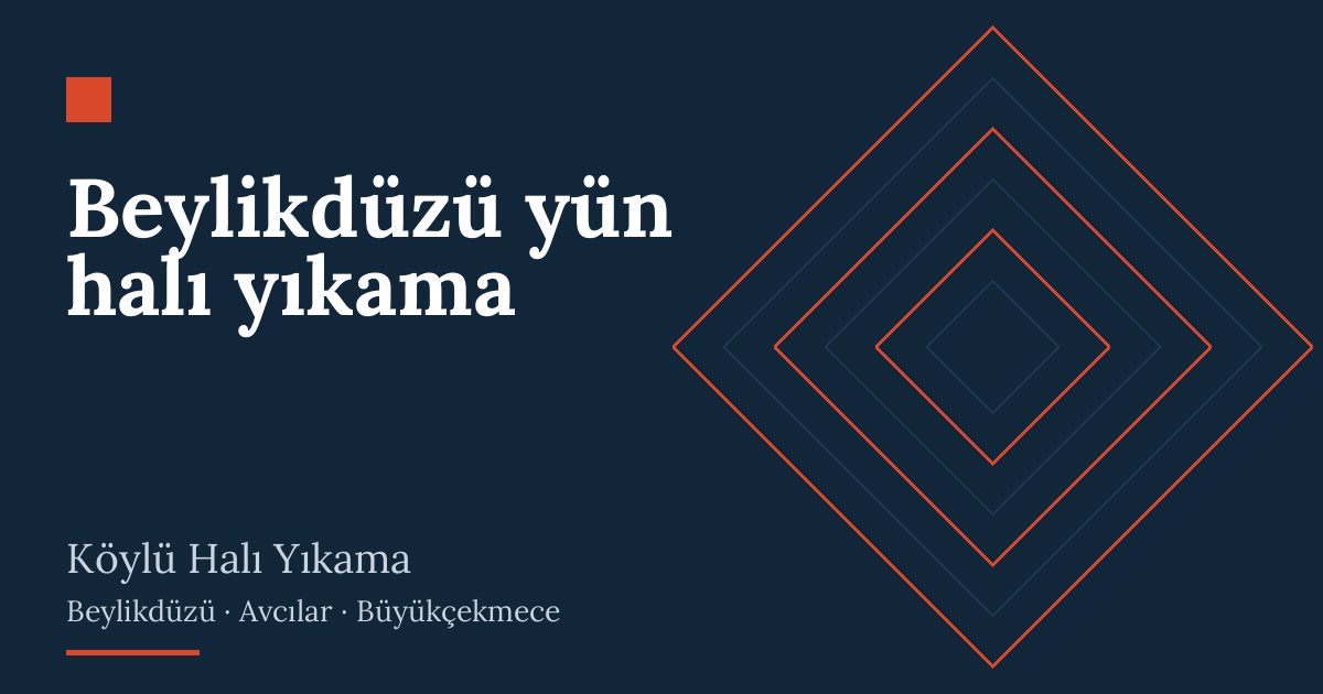 Beylikdüzü yün halı yıkama Beylikdüzü yün halı yıkama hizmeti