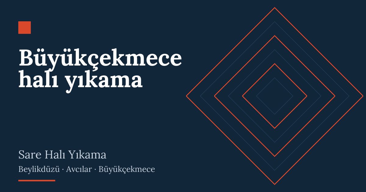 Büyükçekmece halı yıkama hizmeti