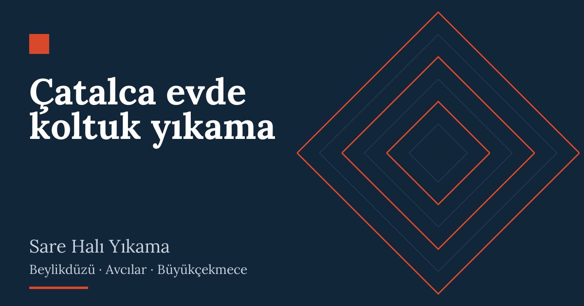 Çatalca evde koltuk yıkama: evde yıkama