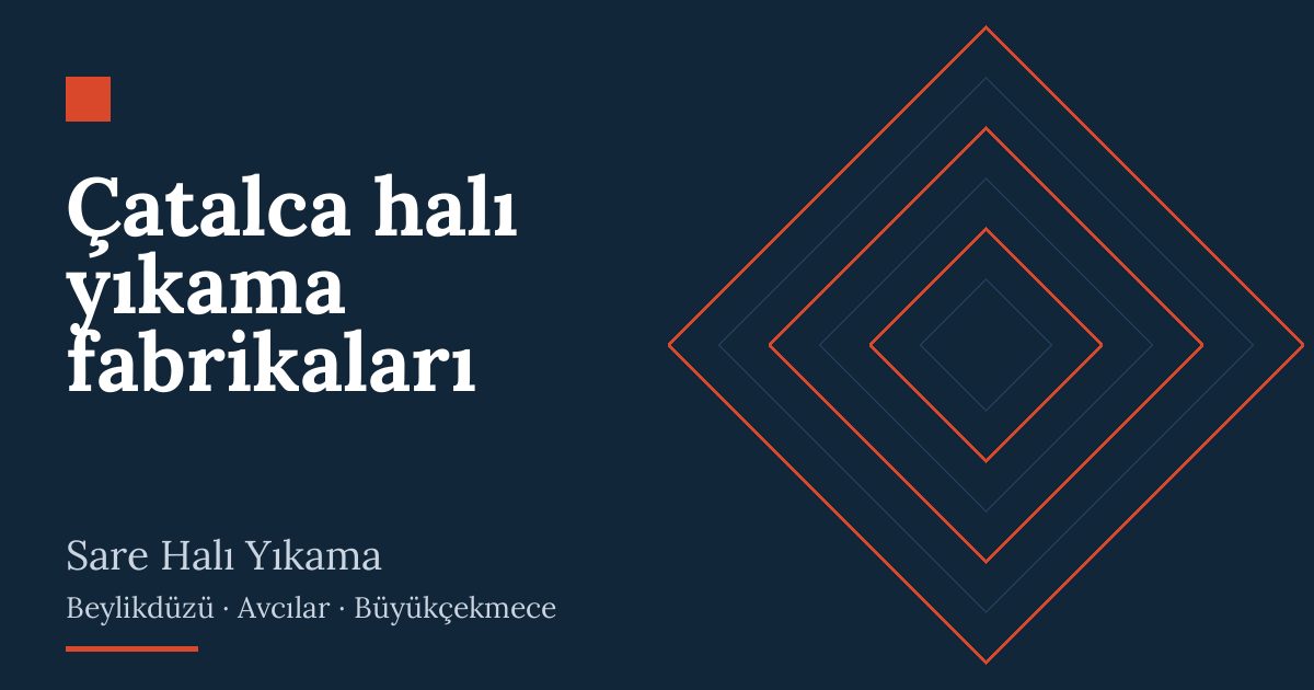 Çatalca halı yıkama fabrikaları: alım, yıkama ve teslim