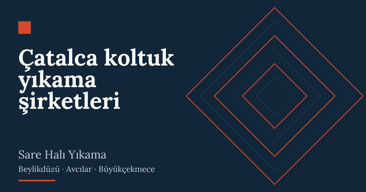 Çatalca koltuk yıkama şirketleri hizmeti