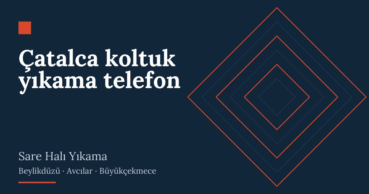 Çatalca koltuk yıkama telefon | Sare Halı Yıkama