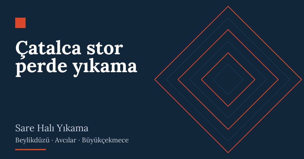 Çatalca stor perde yıkama hizmeti