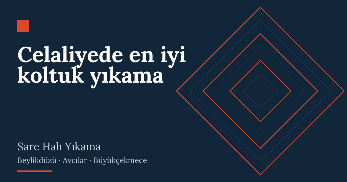 Celaliyede en iyi koltuk yıkama | Sare Halı Yıkama