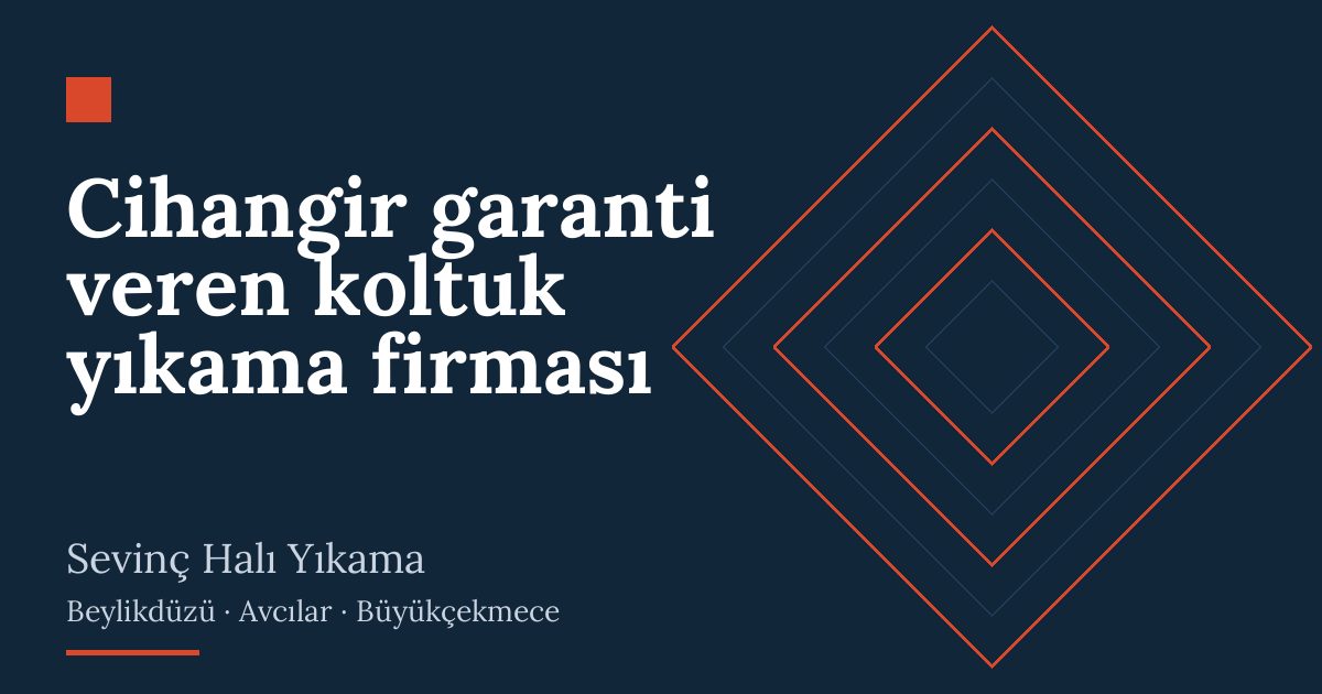 Cihangir garanti veren koltuk yıkama firması | Sevinç Halı Yıkama