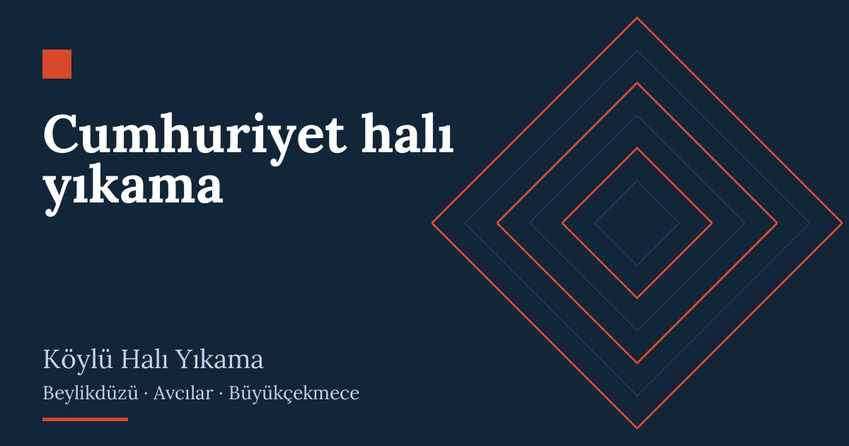 Cumhuriyet halı yıkama – hizmet özeti