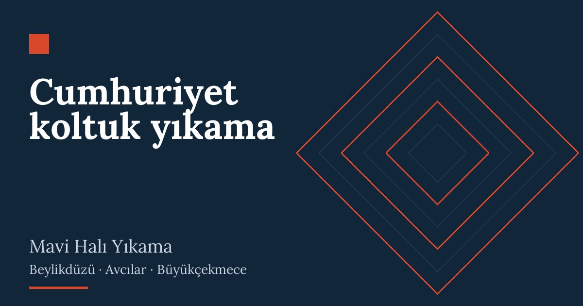 Cumhuriyet koltuk yıkama – hizmet özeti