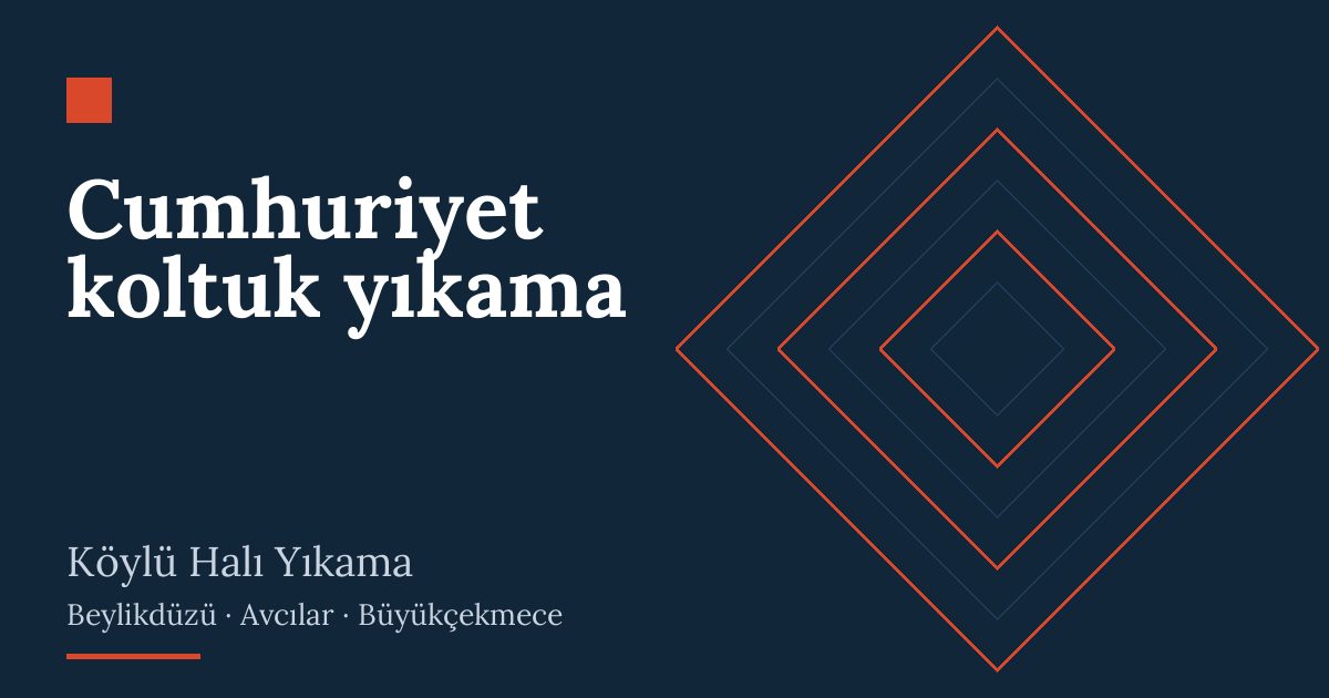 Cumhuriyet koltuk yıkama | Köylü Halı Yıkama