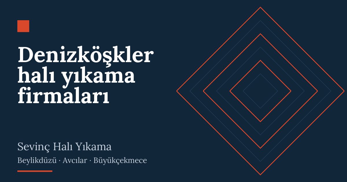 Denizköşkler halı yıkama firmaları hizmeti