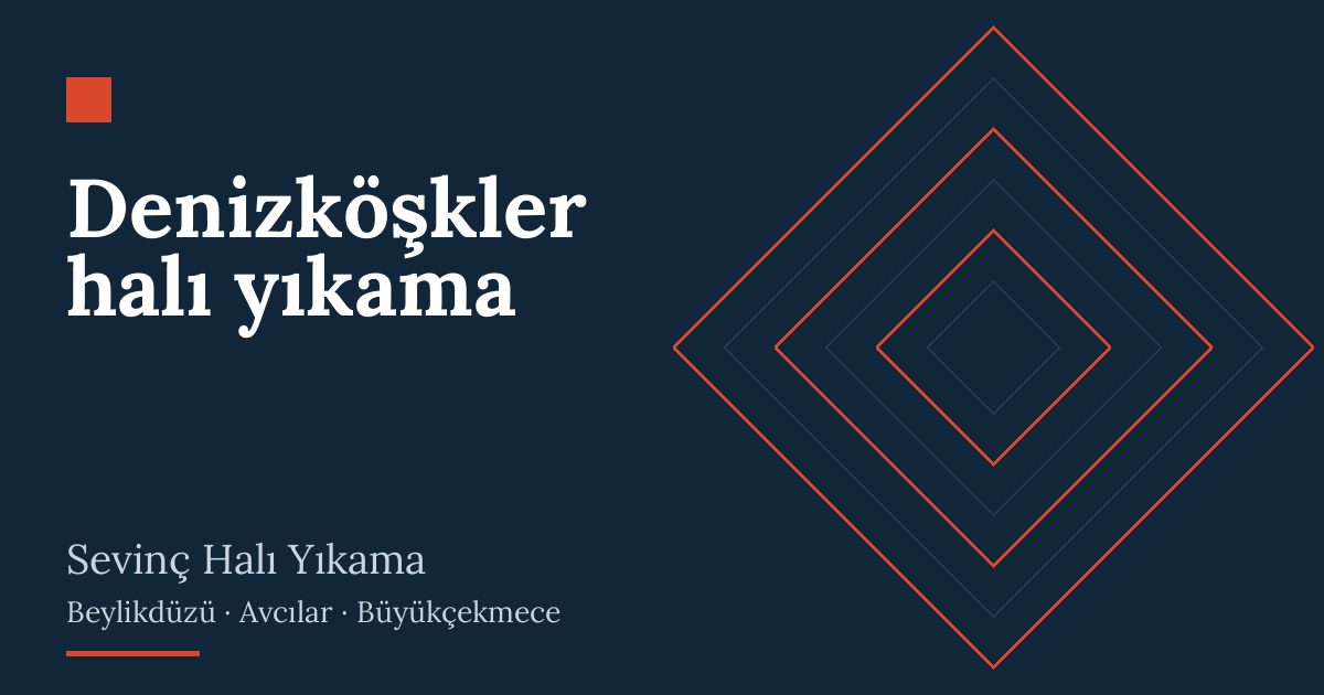 Denizköşkler halı yıkama | Sevinç Halı Yıkama
