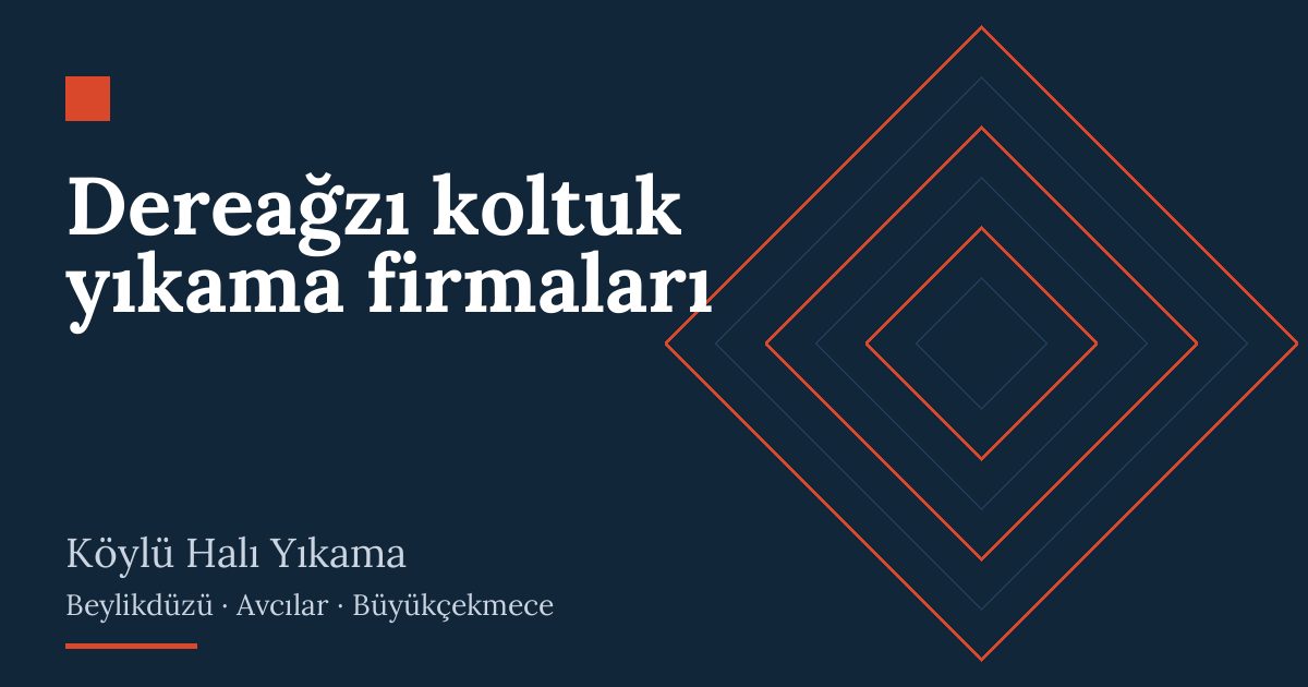 Dereağzı koltuk yıkama firmaları: evde yıkama