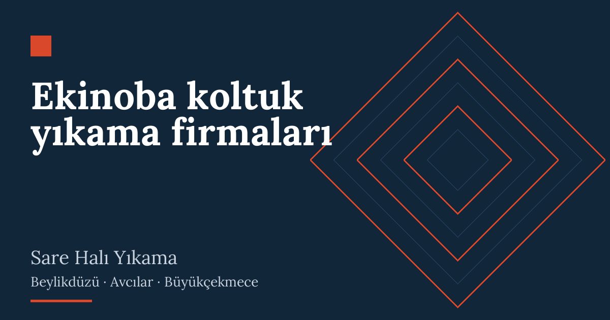 Ekinoba koltuk yıkama firmaları: evde yıkama