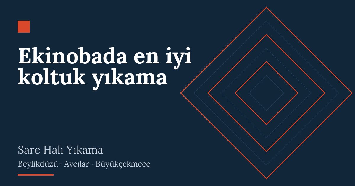 Ekinobada en iyi koltuk yıkama: evde yıkama