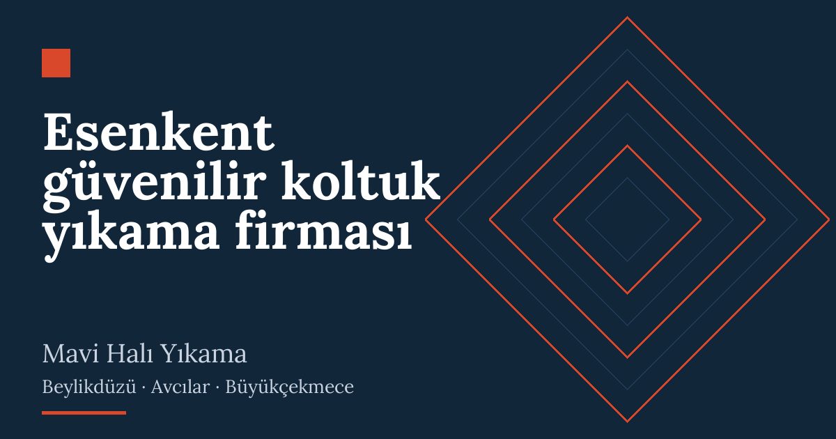 Esenkent güvenilir koltuk yıkama firması: evde yıkama