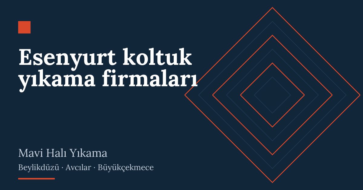 Esenyurt koltuk yıkama firmaları: evde yıkama