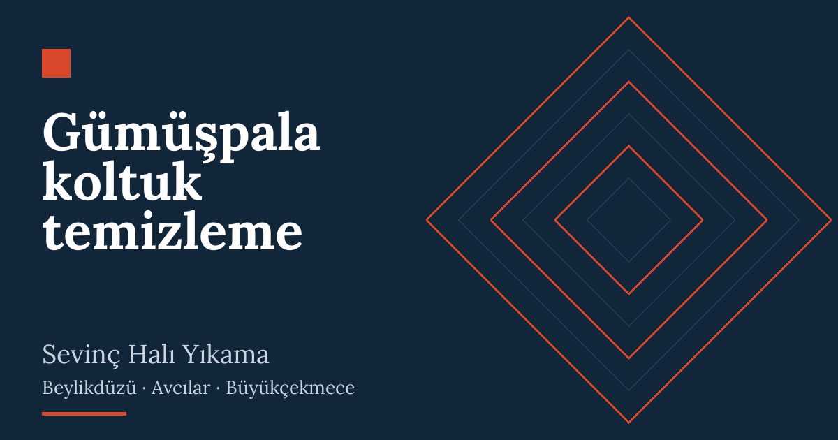 Gümüşpala koltuk temizleme hizmeti