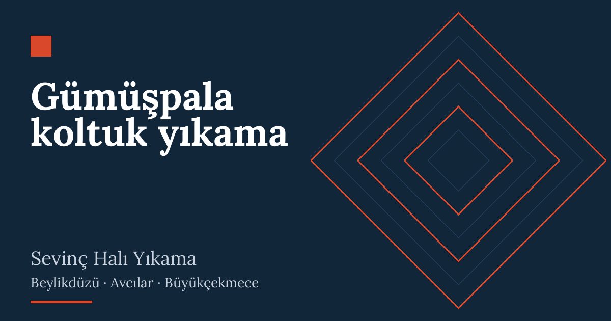 Gümüşpala koltuk yıkama: evde yıkama