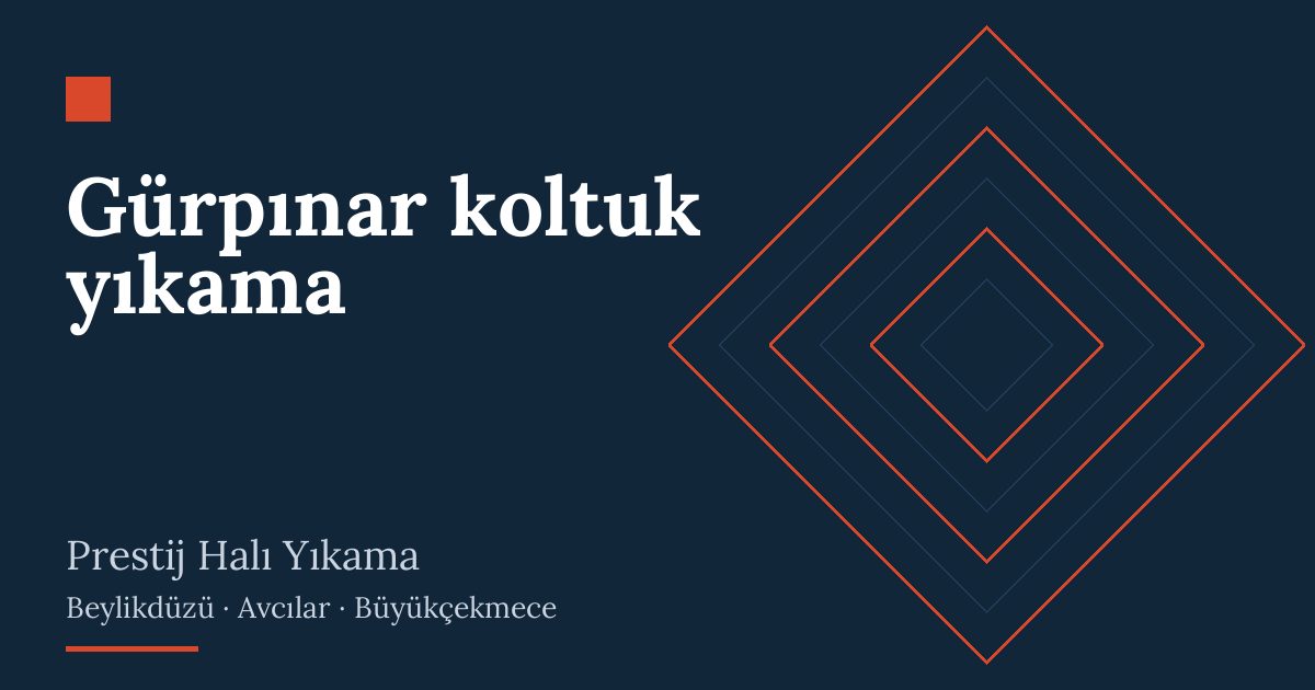 Gürpınar koltuk yıkama hizmeti