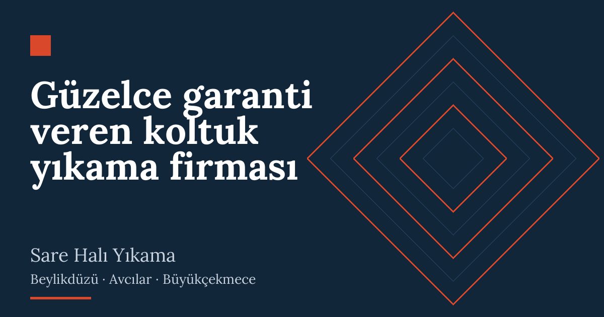 Güzelce garanti veren koltuk yıkama firması: evde yıkama