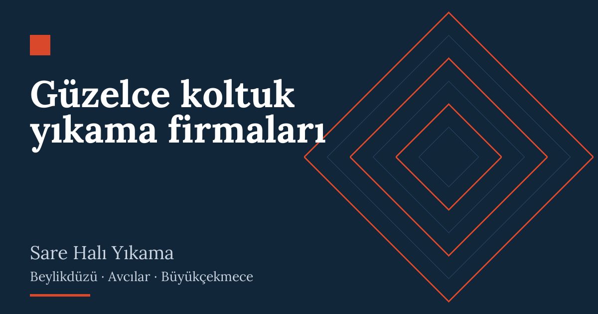 Güzelce koltuk yıkama firmaları: evde yıkama
