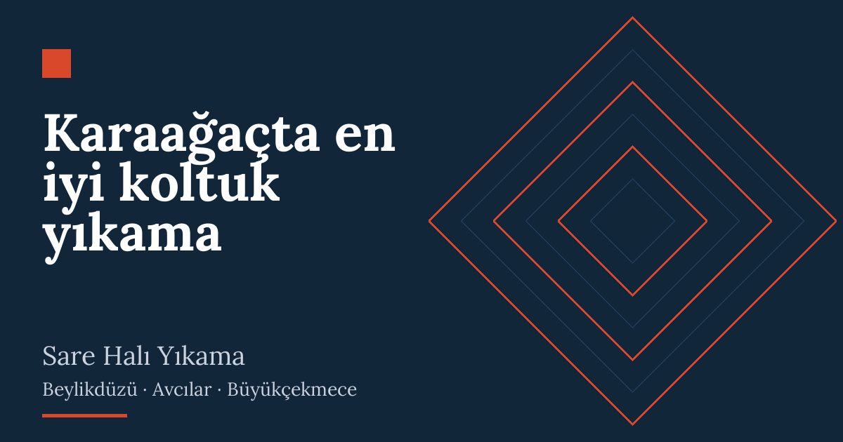 Karaağaçta en iyi koltuk yıkama hizmeti