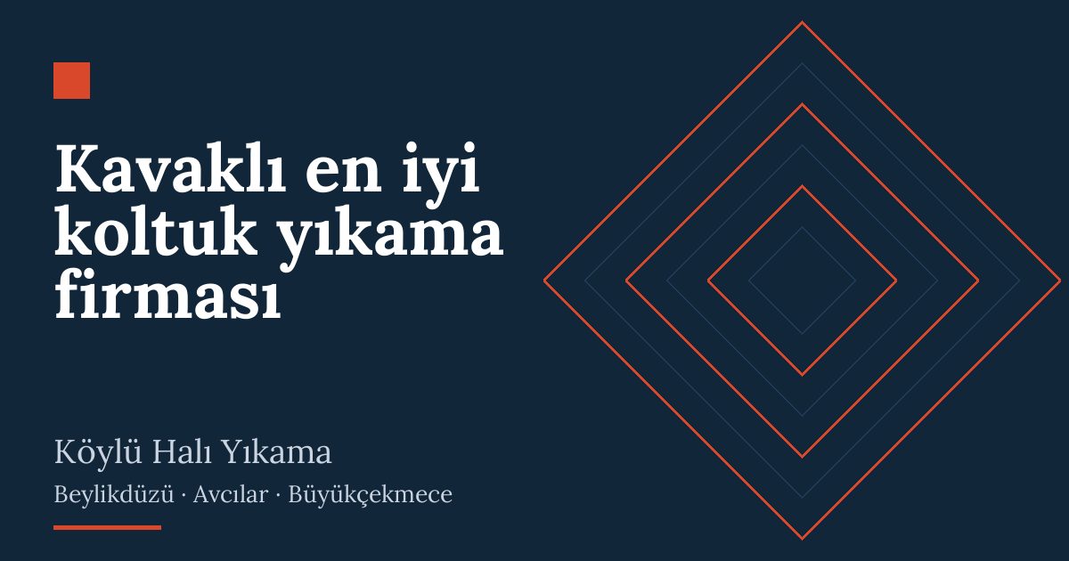 Kavaklı en iyi koltuk yıkama firması hizmeti